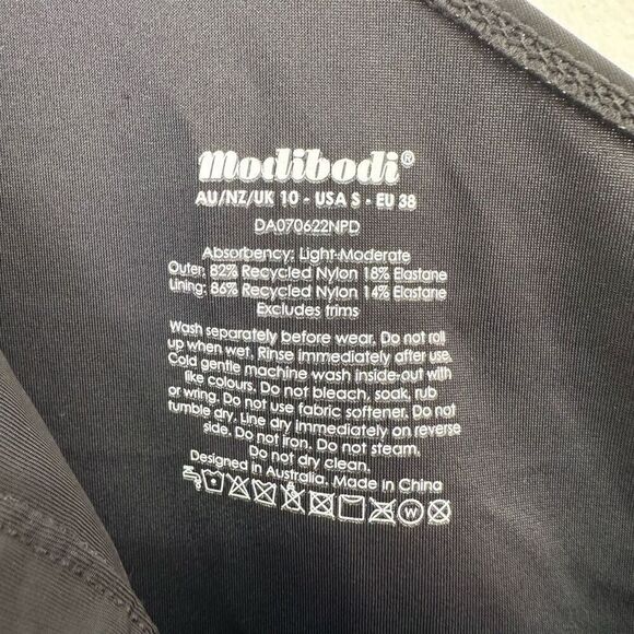 Modibodi Women’s Black One Shoulder One Piece Swimsuit - Picture 5 of 11